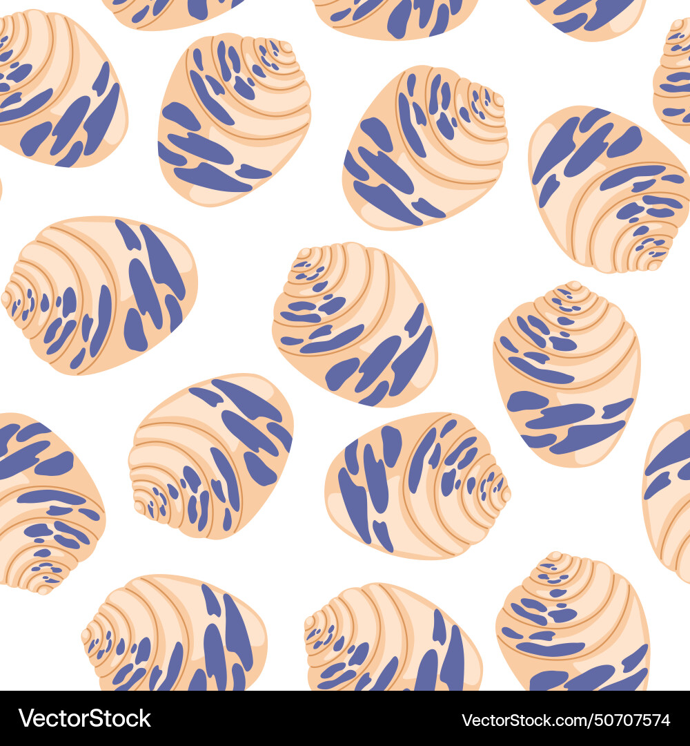 1632 shells pattern Vector Image