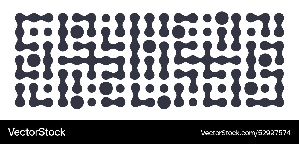Abstract hexagon pattern metaball shapes graphic Abstract hexagon pattern metaball shapes graphic Vector Image