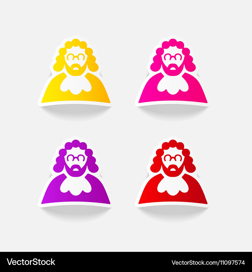 Realistic design element judge Vector Image