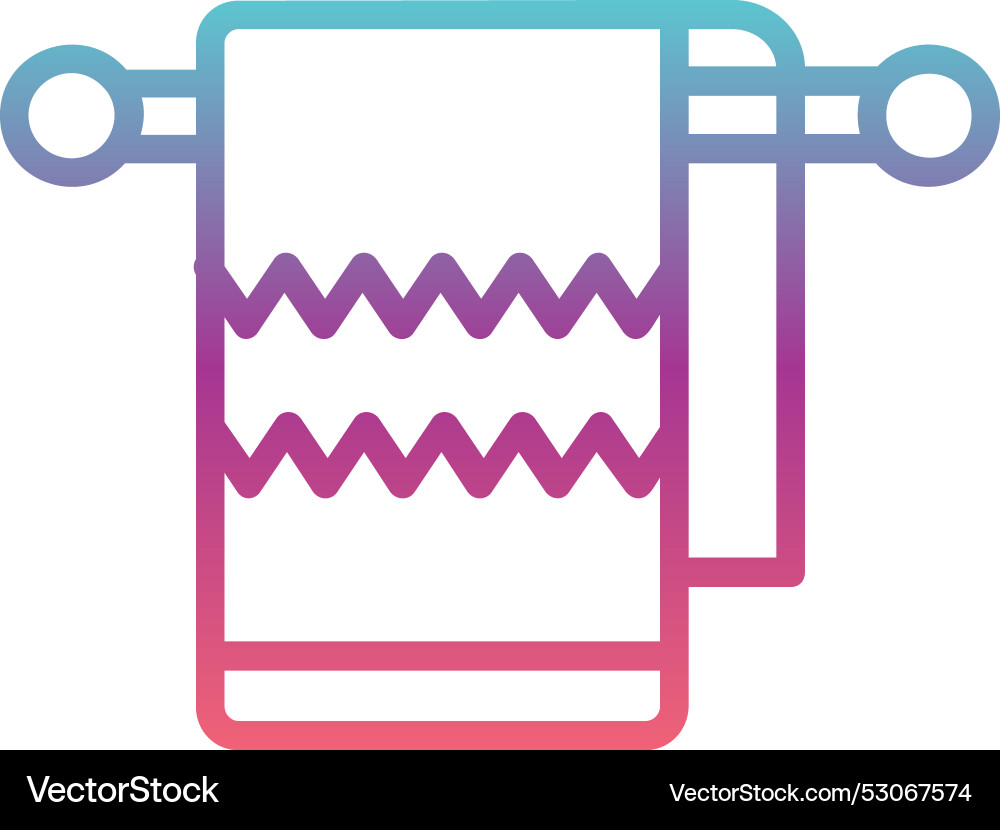 Towel line gradient design Vector Image