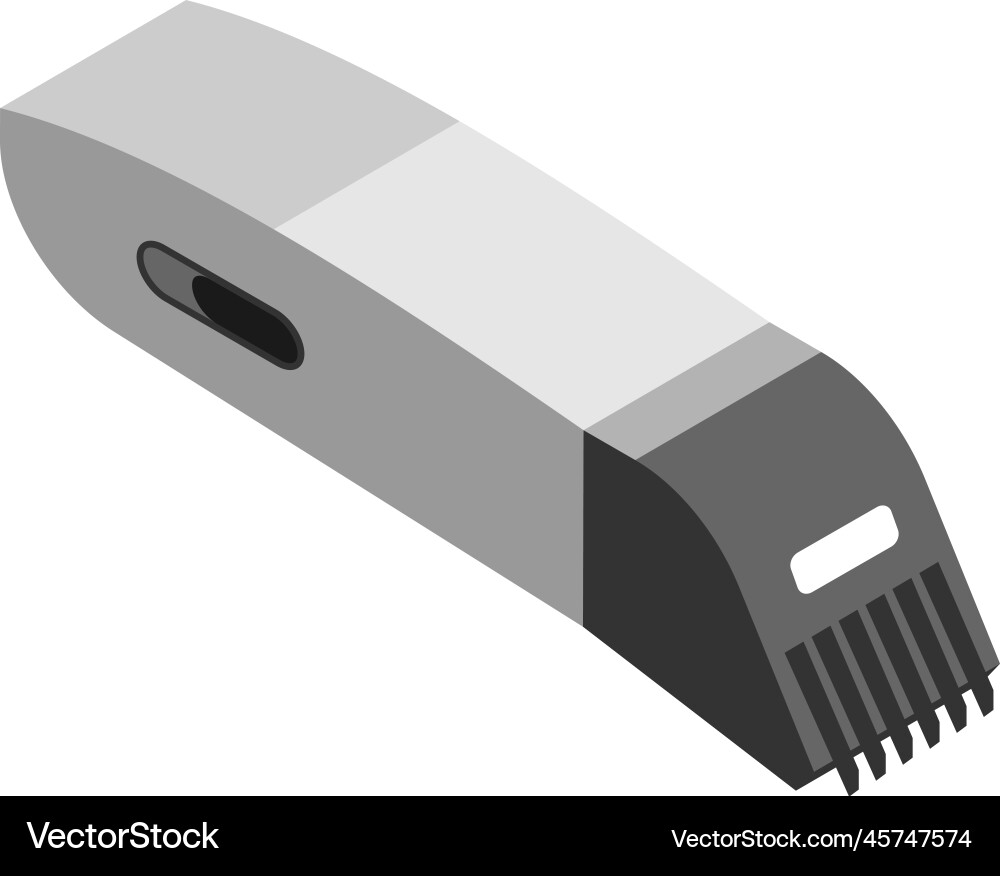 Trimmer shaving tool composition vector image