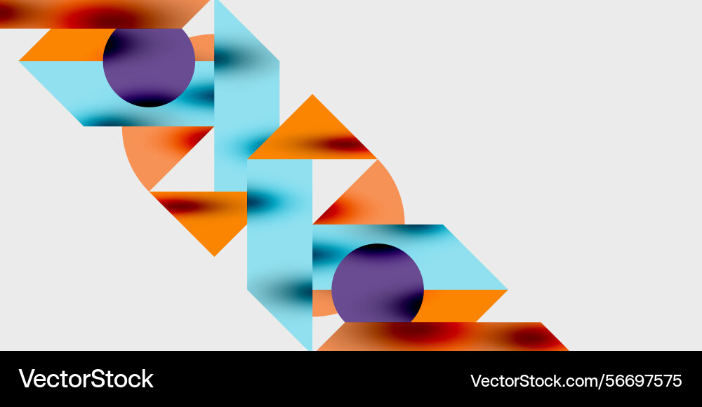 Abstract geometric shapes overlap creating Abstract geometric shapes overlap creating vector image