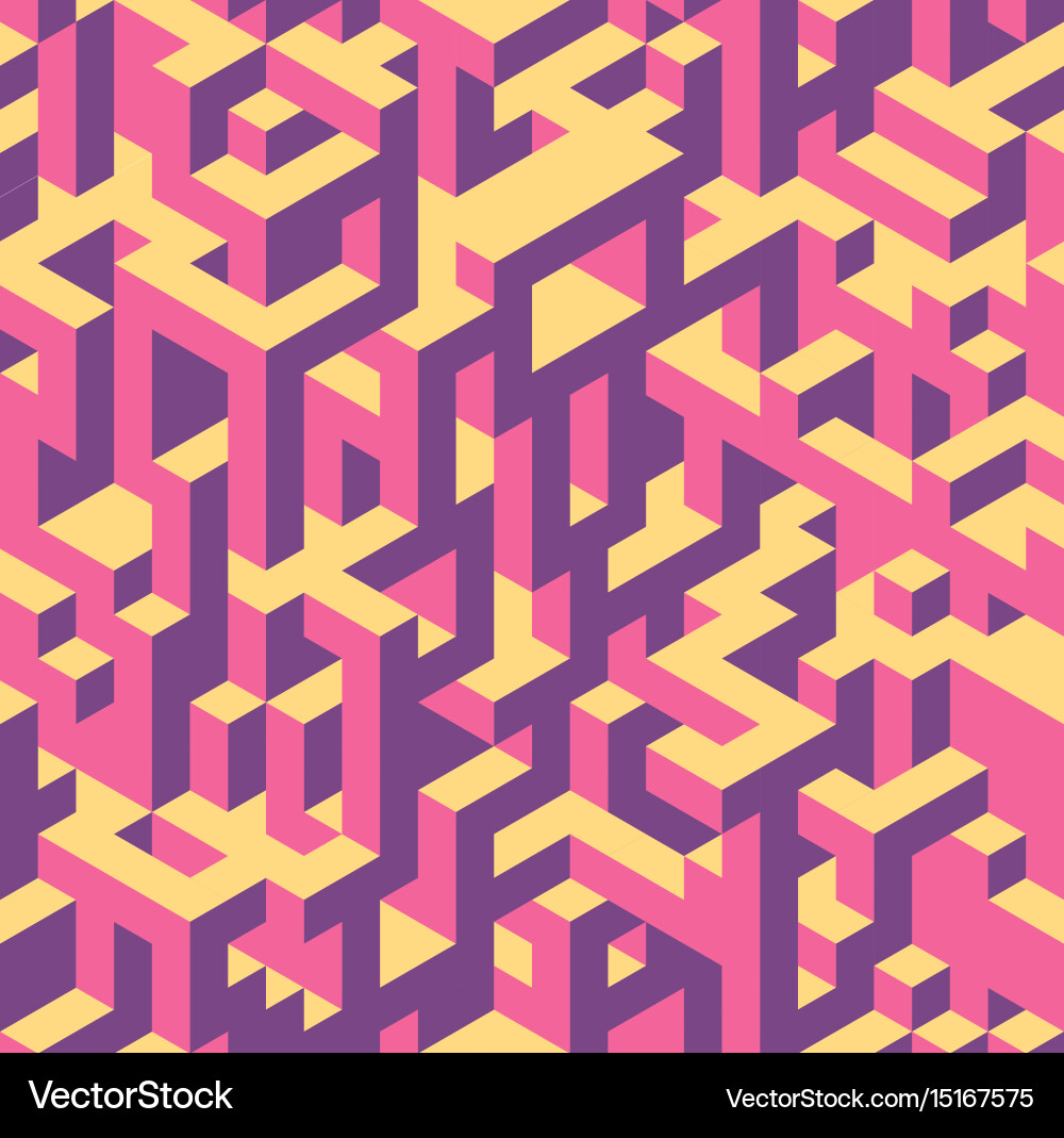 Isometric Cube Pattern Vector Image