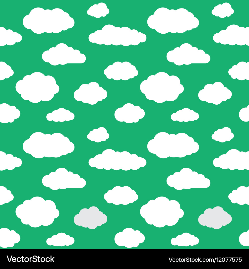 Seamless Clouds Pattern Vector Image