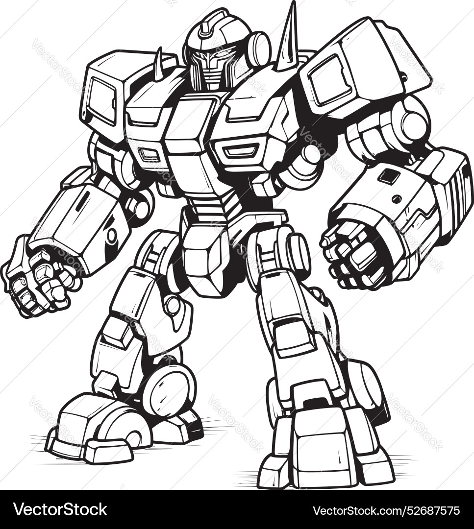 Tech evolution transforming robot with sleek Tech evolution transforming robot with sleek Vector Image