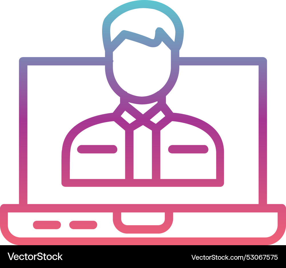 User line gradient design Vector Image