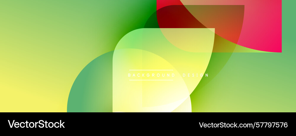 Abstract gradients overlap creating dynamic Vector Image