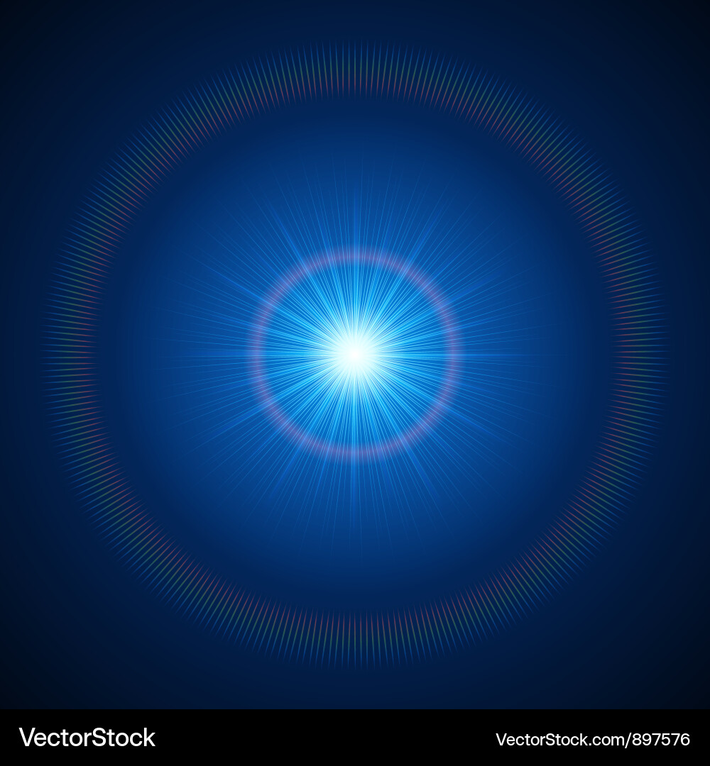 Dynamic Light Rays Vector Image