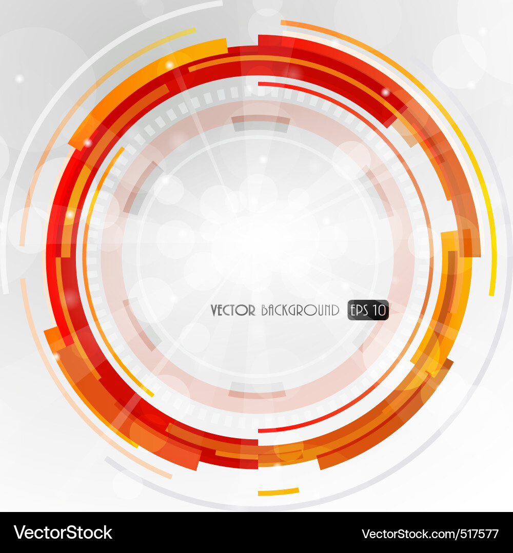 Abstract Circular Red Background Vector Image