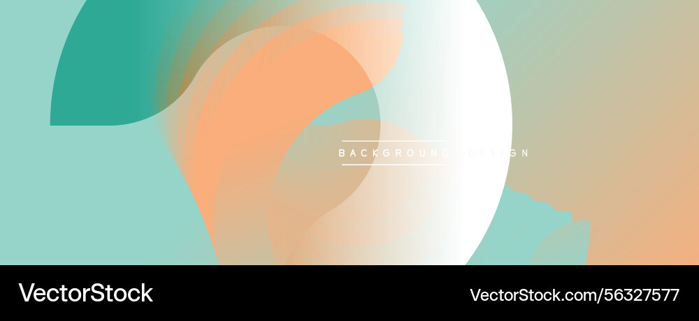 Abstract fluid shapes overlap creating soft color Vector Image