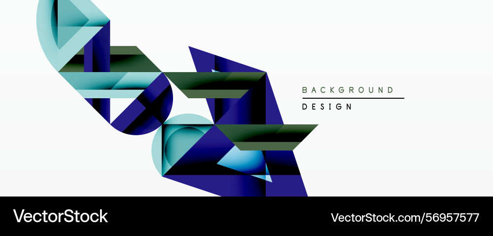 Abstract geometric shapes create dynamic Abstract geometric shapes create dynamic Vector Image