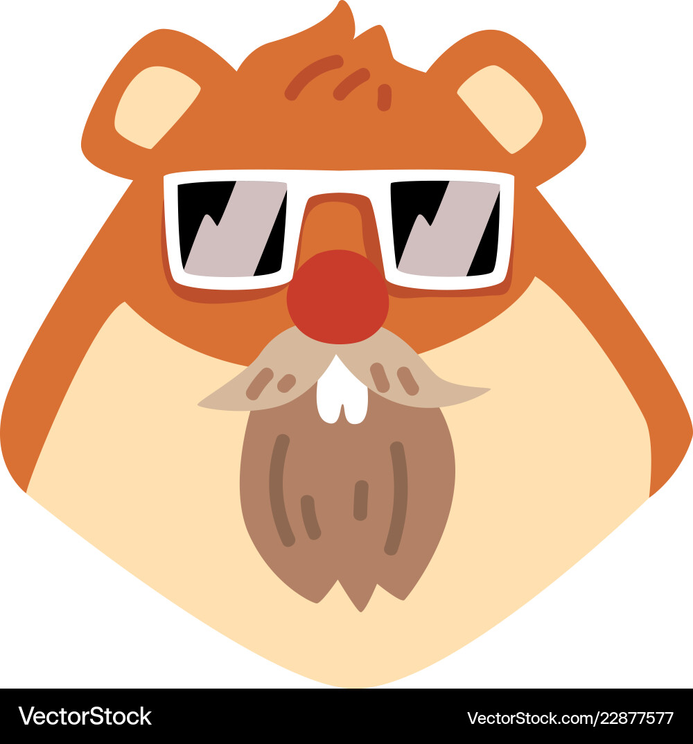 Biber tragen Sonnenbrille Tierporträt Cartoon Biber tragen Sonnenbrille Tierporträt Cartoon vektorbild