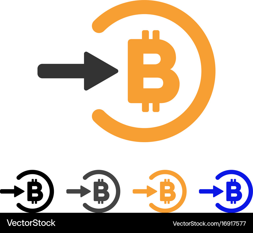 Bitcoin income icon (16917577) – Royalty-Free Vector | VectorStock