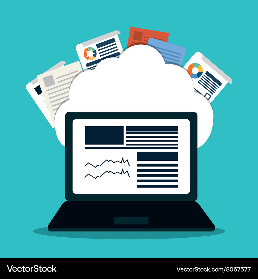 Development with gadget design Vector Image