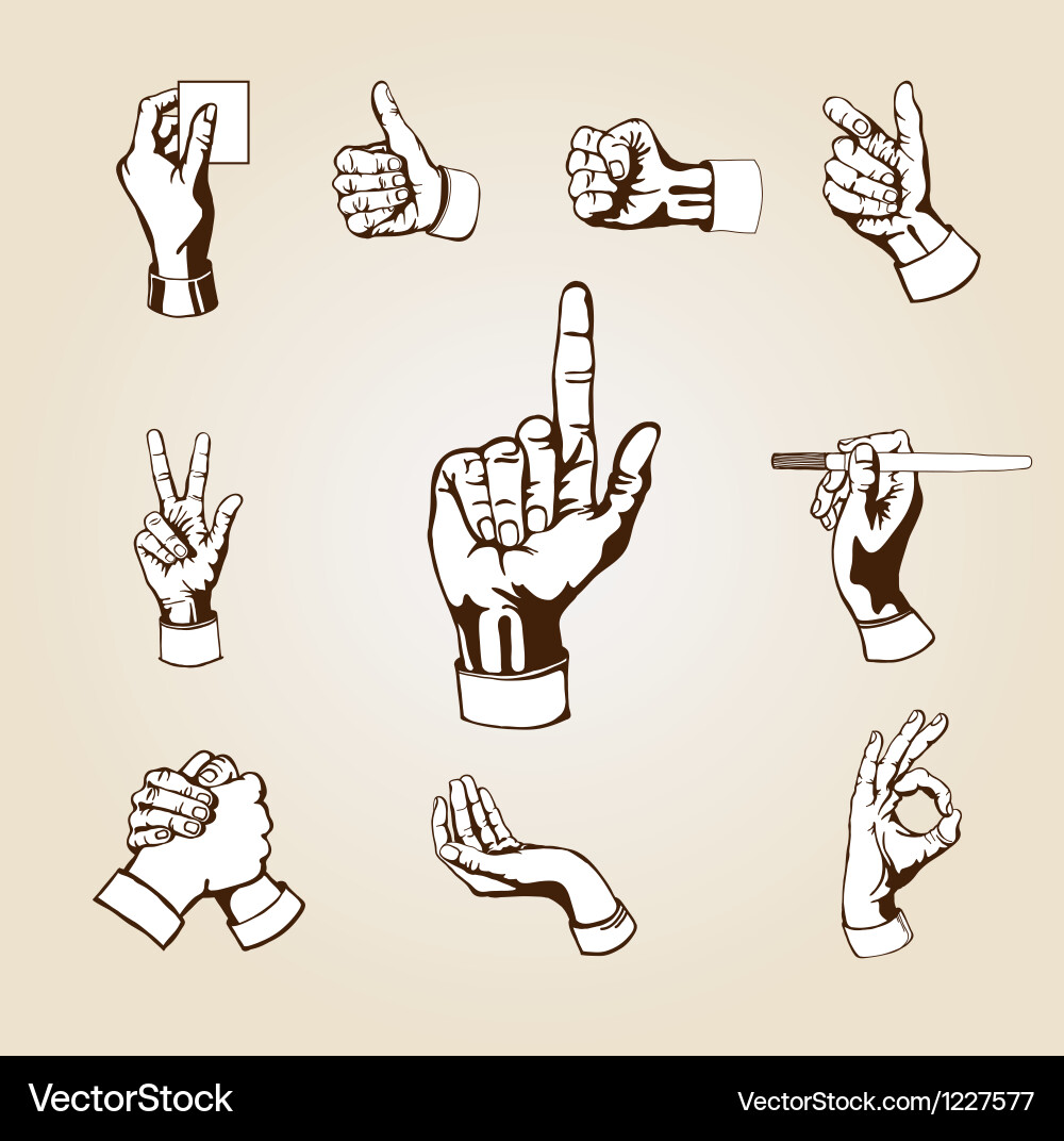 Hands Royalty Free Vector Image - VectorStock
