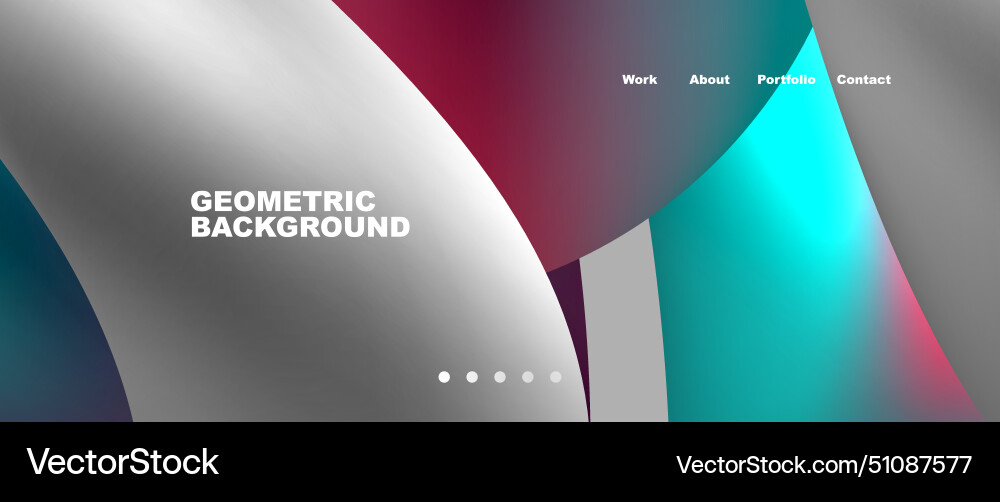 It is a geometric background with gradient Vector Image