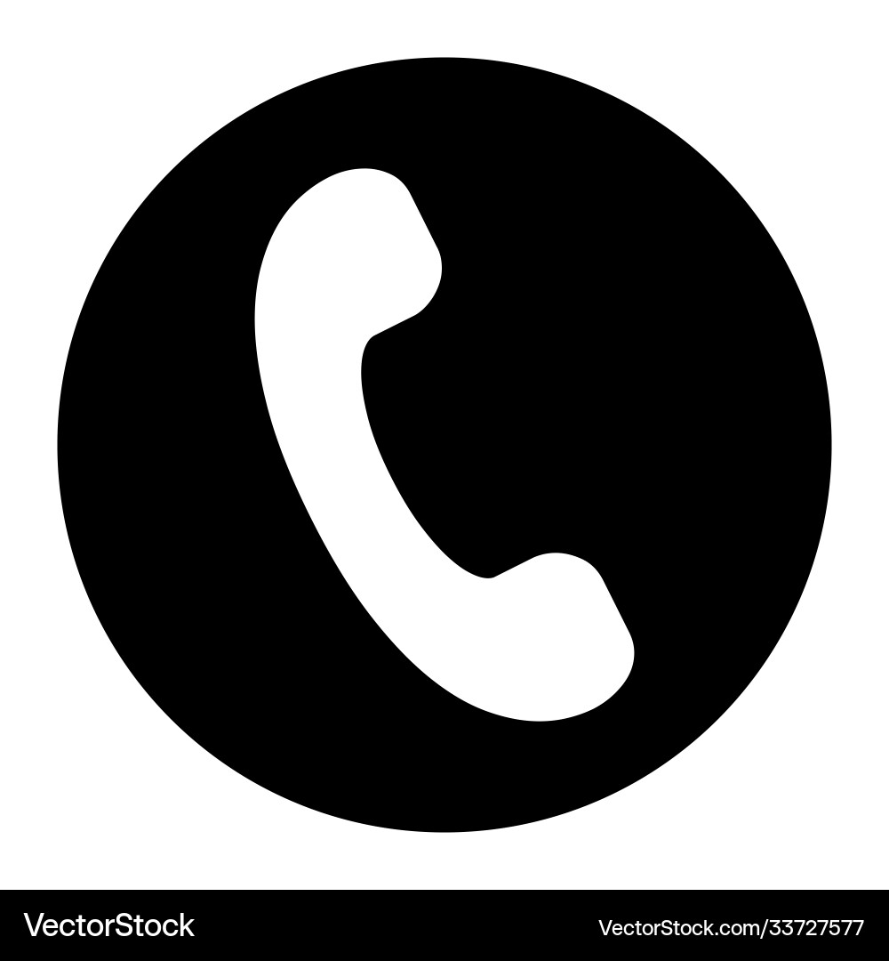 Phone isolated flat web mobile icon sign symbol Vector Image