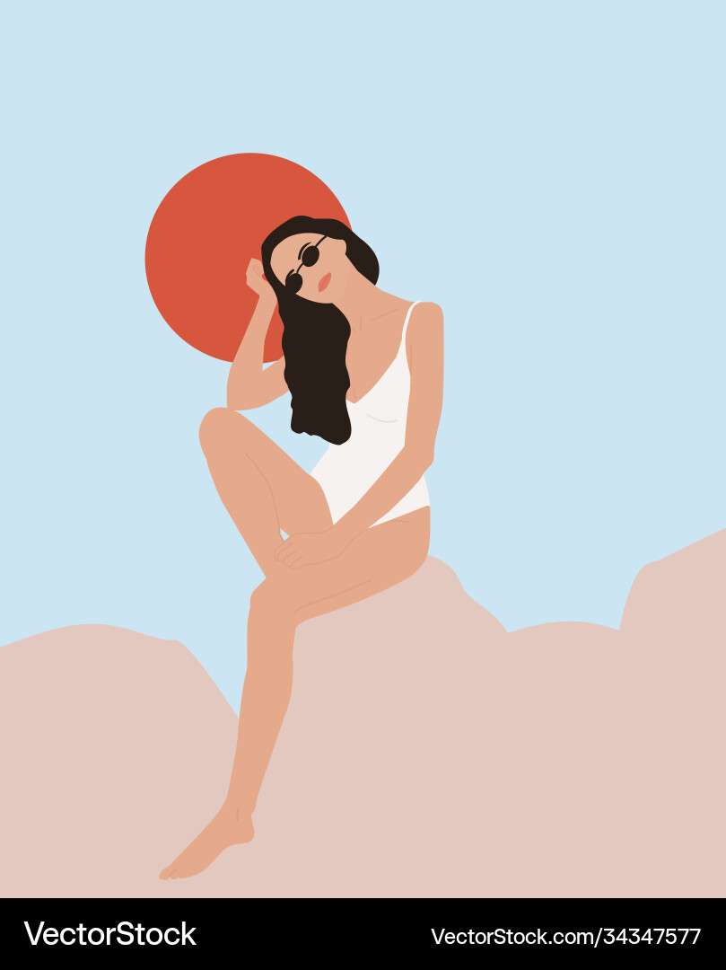 Weibliche Form moderne Mode Frau auf Zeit Weibliche Form moderne Mode Frau auf Zeit vektorbild