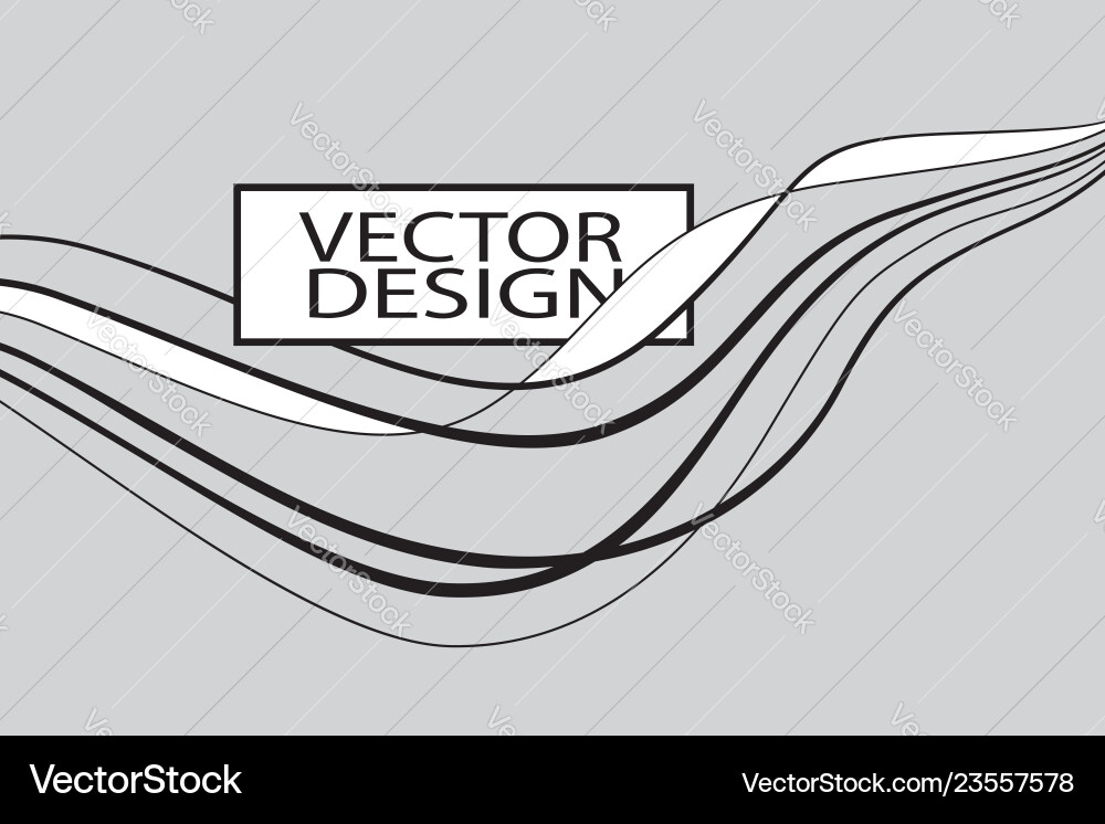 Abstract linear background vector image