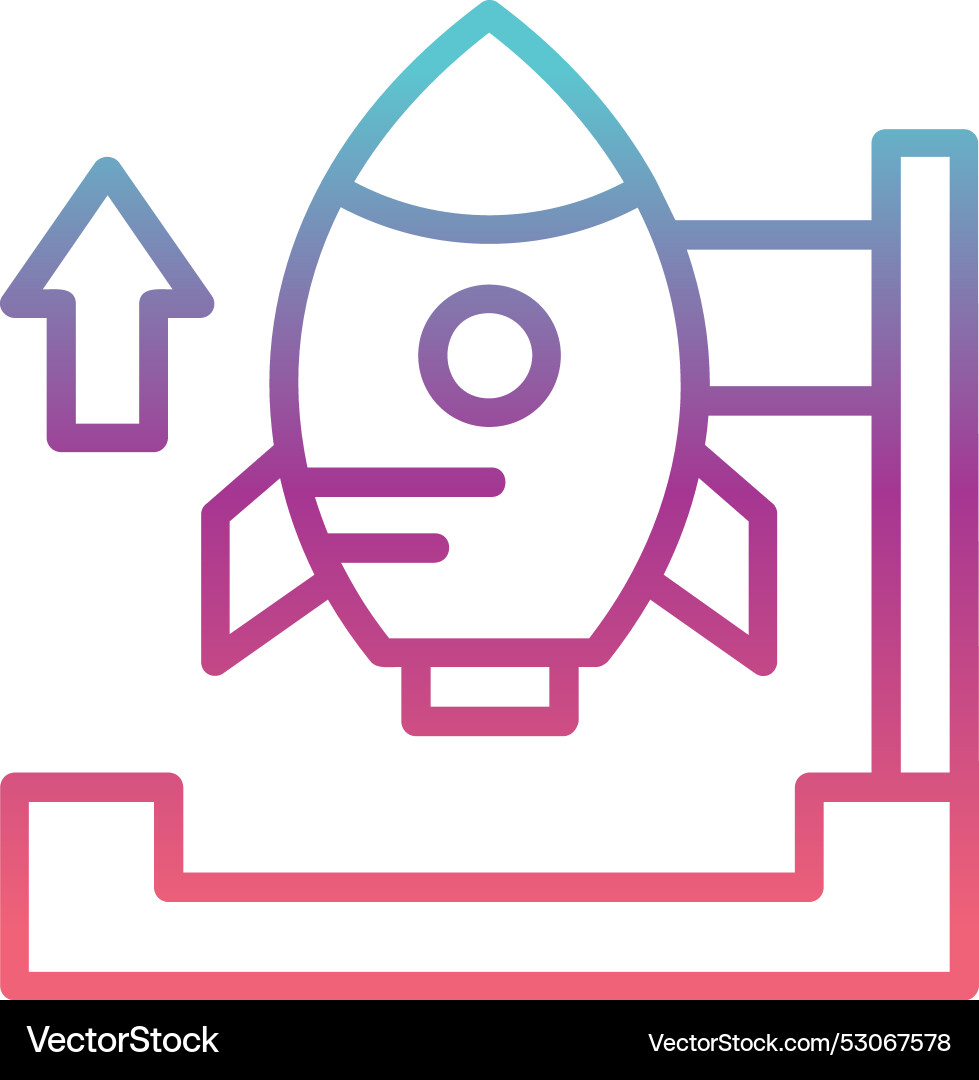 Startup line gradient design Vector Image