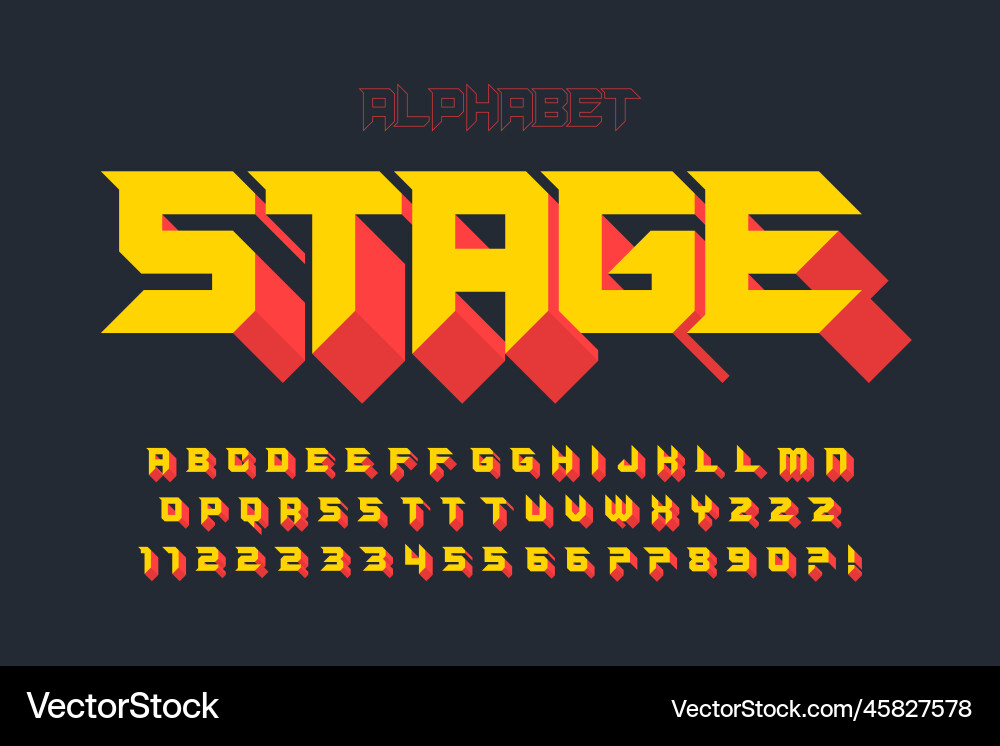 Strong display font design dynamic alphabet Strong display font design dynamic alphabet vector image