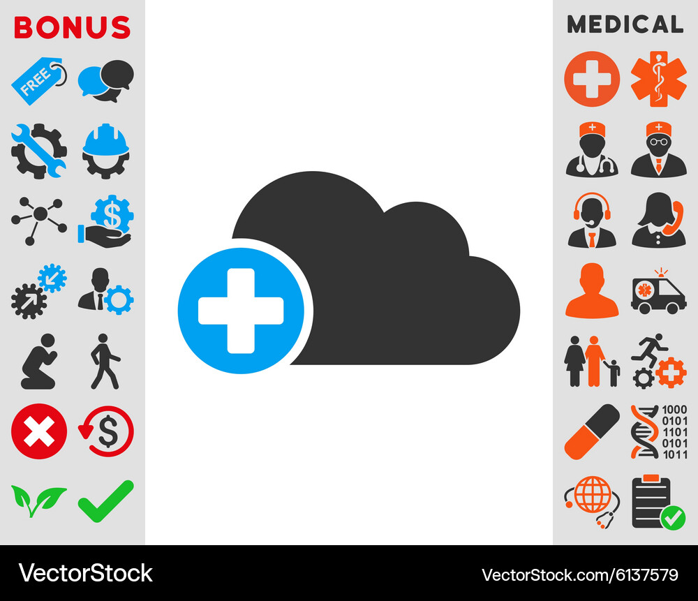 Create cloud icon Vector Image