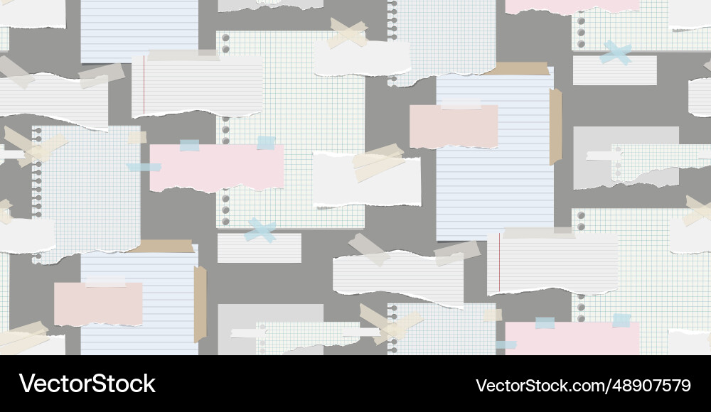 Torn Paper Seamless Pattern vector image