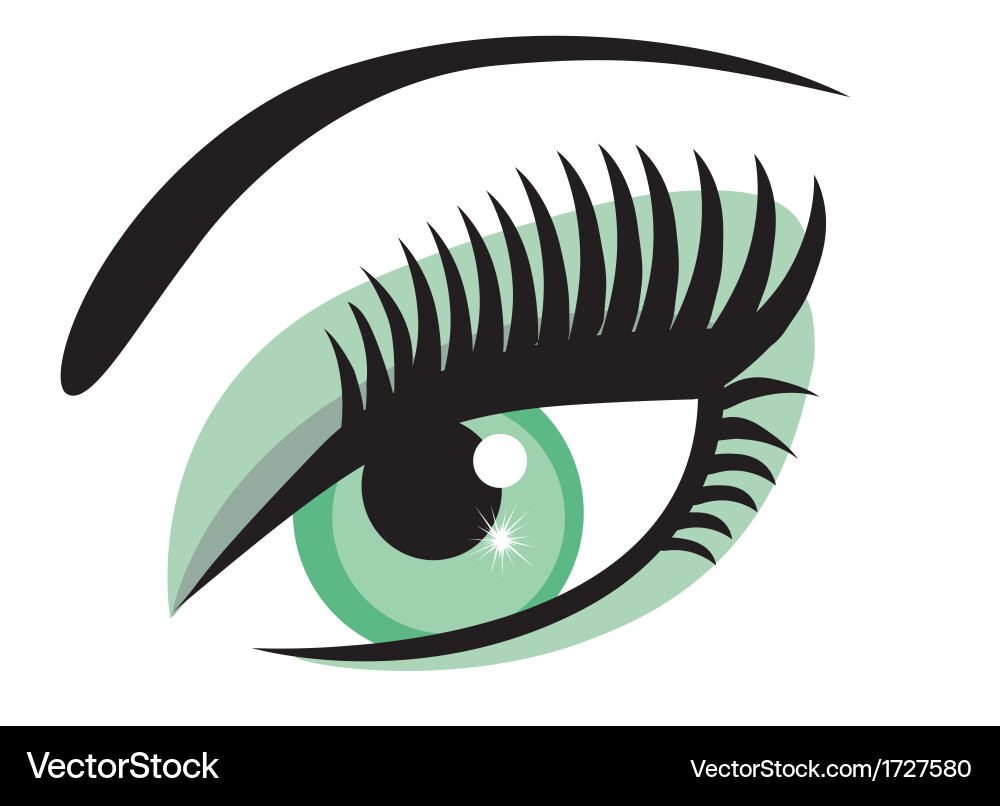 Green eye Royalty Free Vector Image - VectorStock
