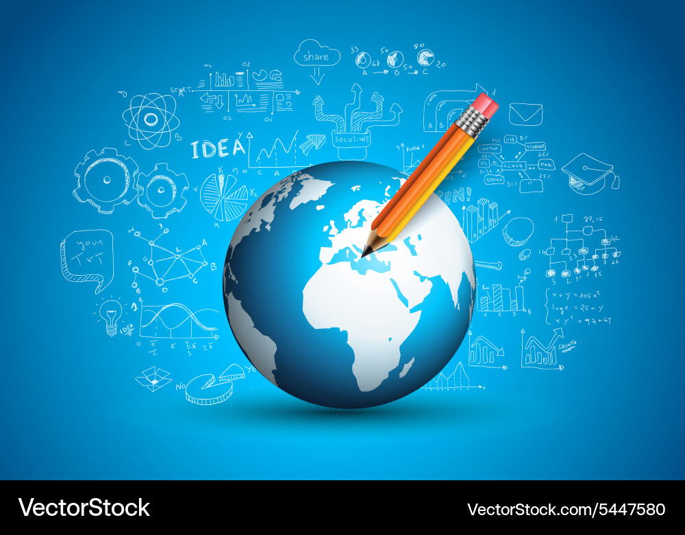 Idea concept layout for brainstorming Vector Image