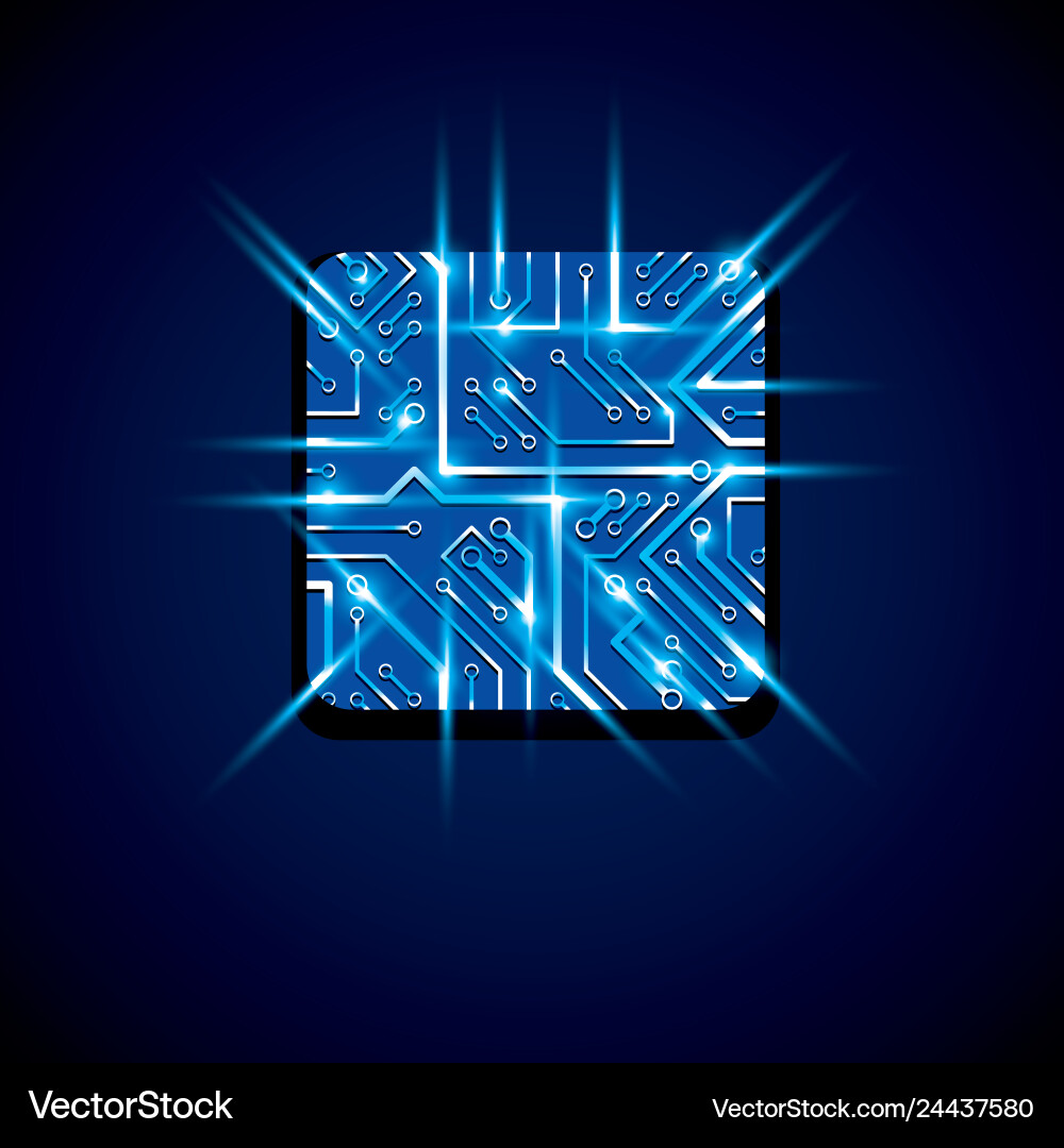 Sammlung von Mikrochip-Design cpu Informationen Sammlung von Mikrochip-Design cpu Informationen vektorbild