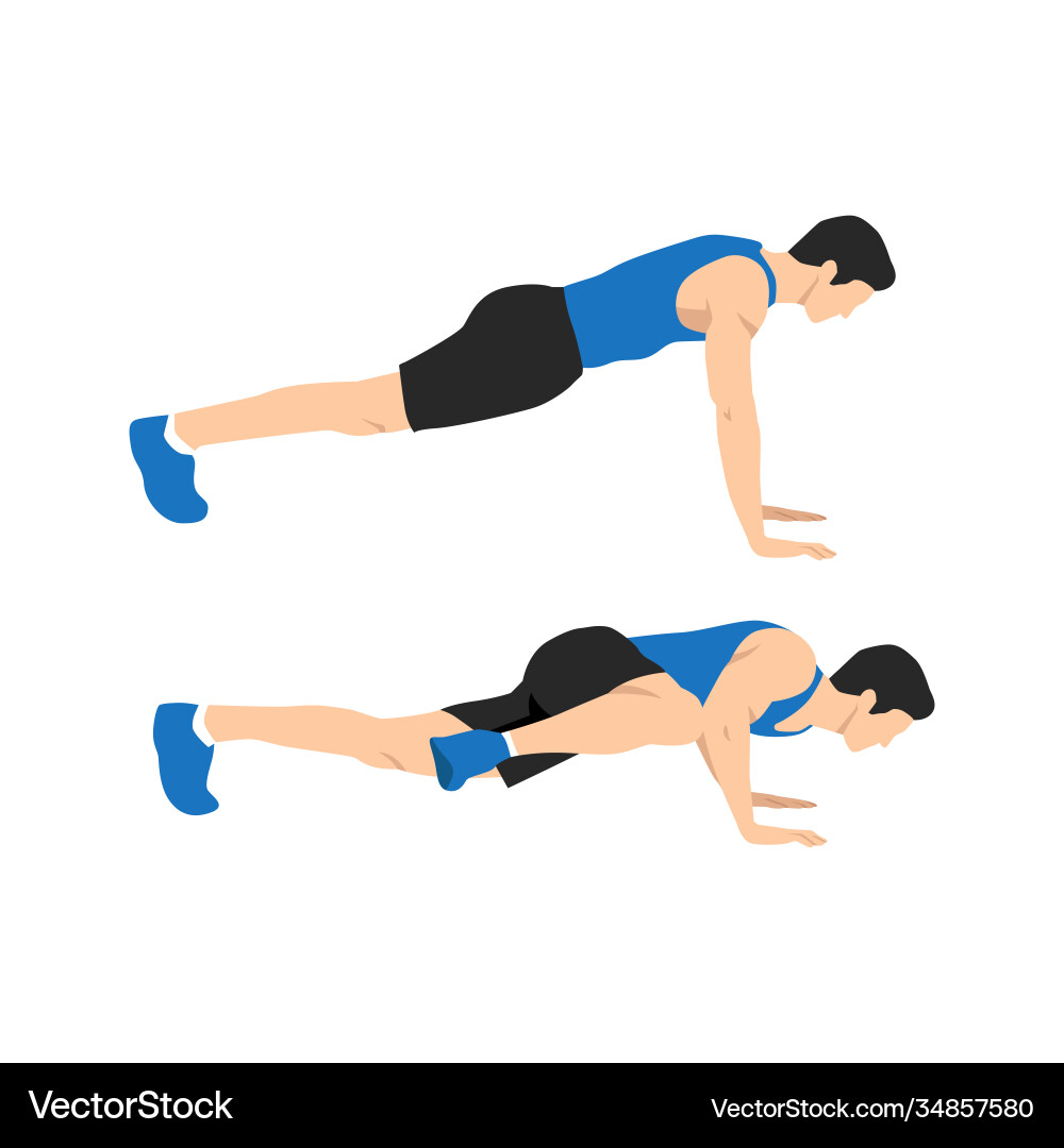 Spiderman push ups exercise Spiderman push ups exercise vector image