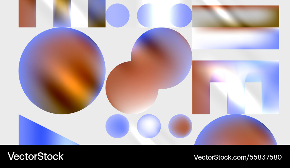 Triangles circles squares rectangles design vector image