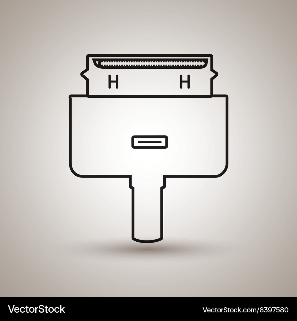 Usb connection design Vector Image