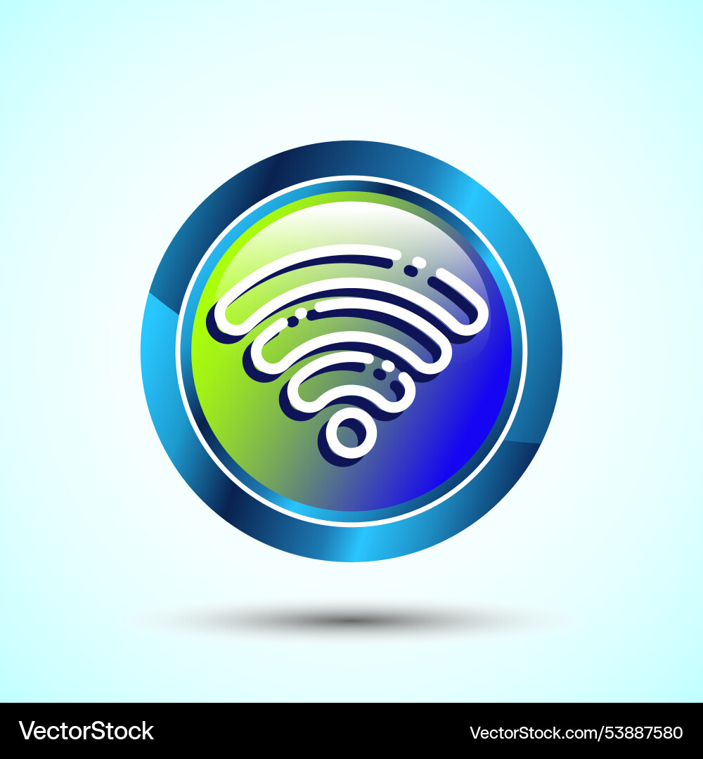Wifi icon design internet connection symbol Vector Image