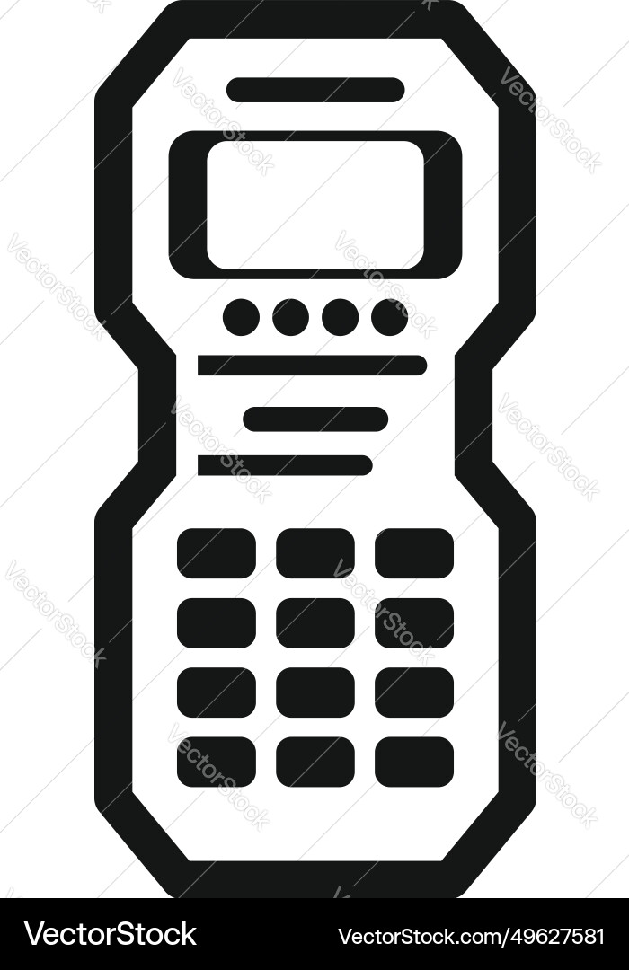 Deep laser meter icon simple screen lcd Deep laser meter icon simple screen lcd vector image