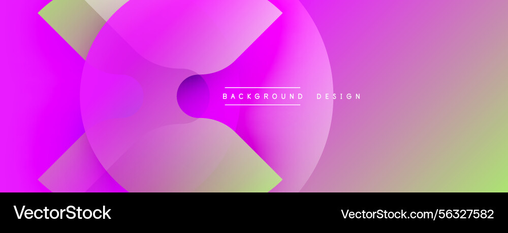 Abstract gradient background features overlapping Vector Image