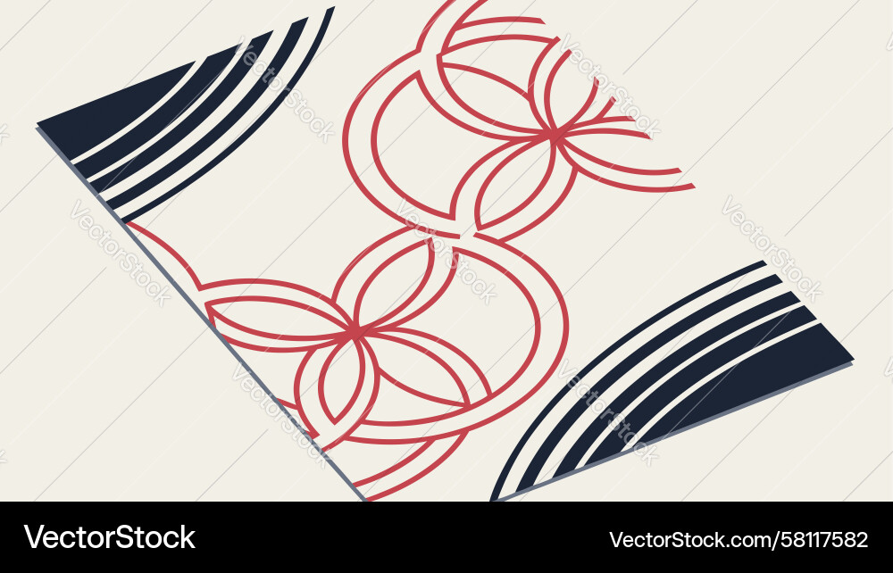 Abstract Wave Motion Patterns Vector Image