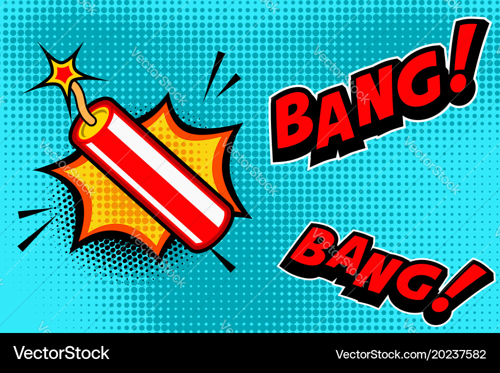 Dynamite Explosion Background vector image