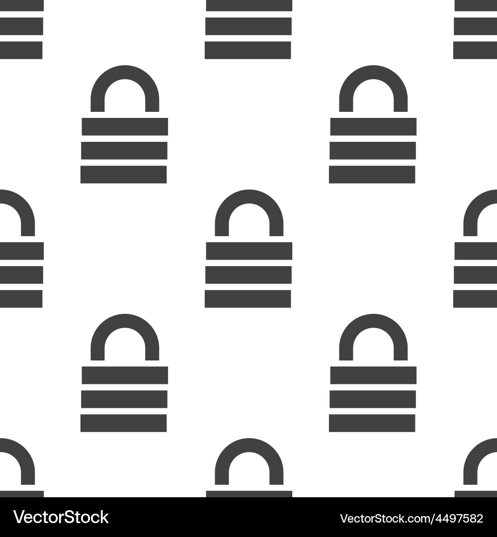 Lock Seamless Pattern Vector Image