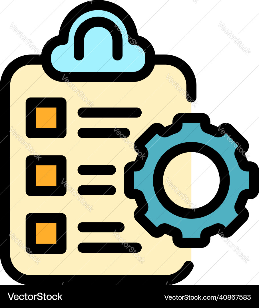 Assignment icon color outline Assignment icon color outline vector image