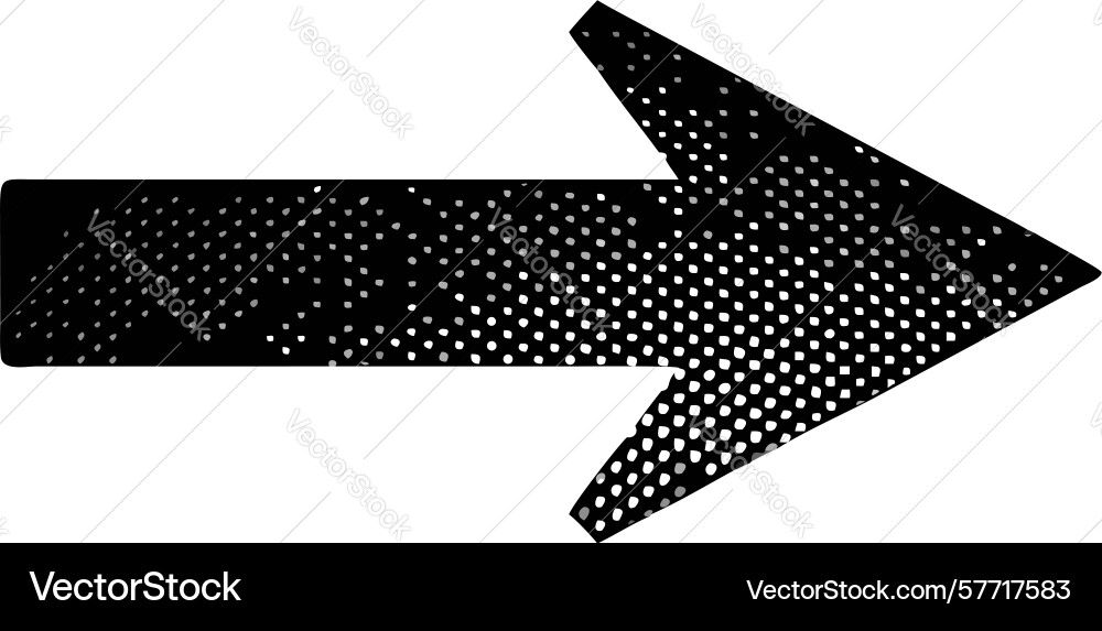 Dynamic textured right arrow design generative ai vector image