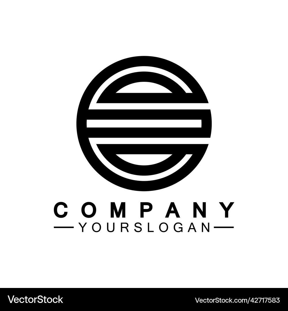 Letter e logo icon design template – Royalty-Free Vector | VectorStock