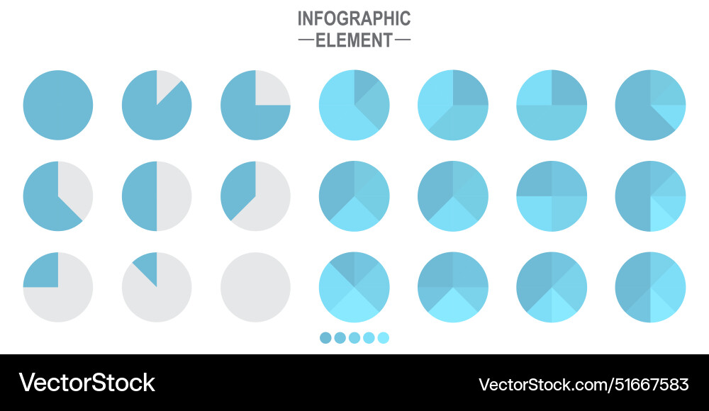 Set of infographic elements bar graphs statistic Vector Image