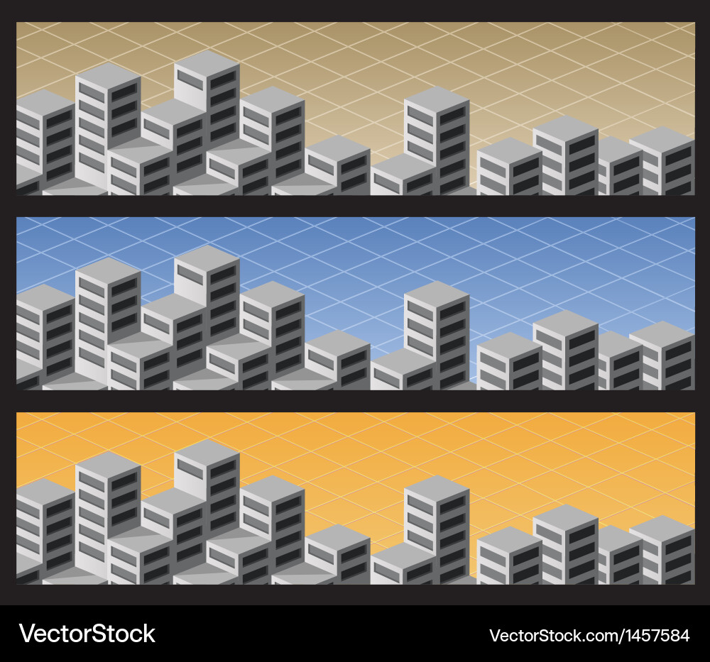 City banners Royalty Free Vector Image - VectorStock