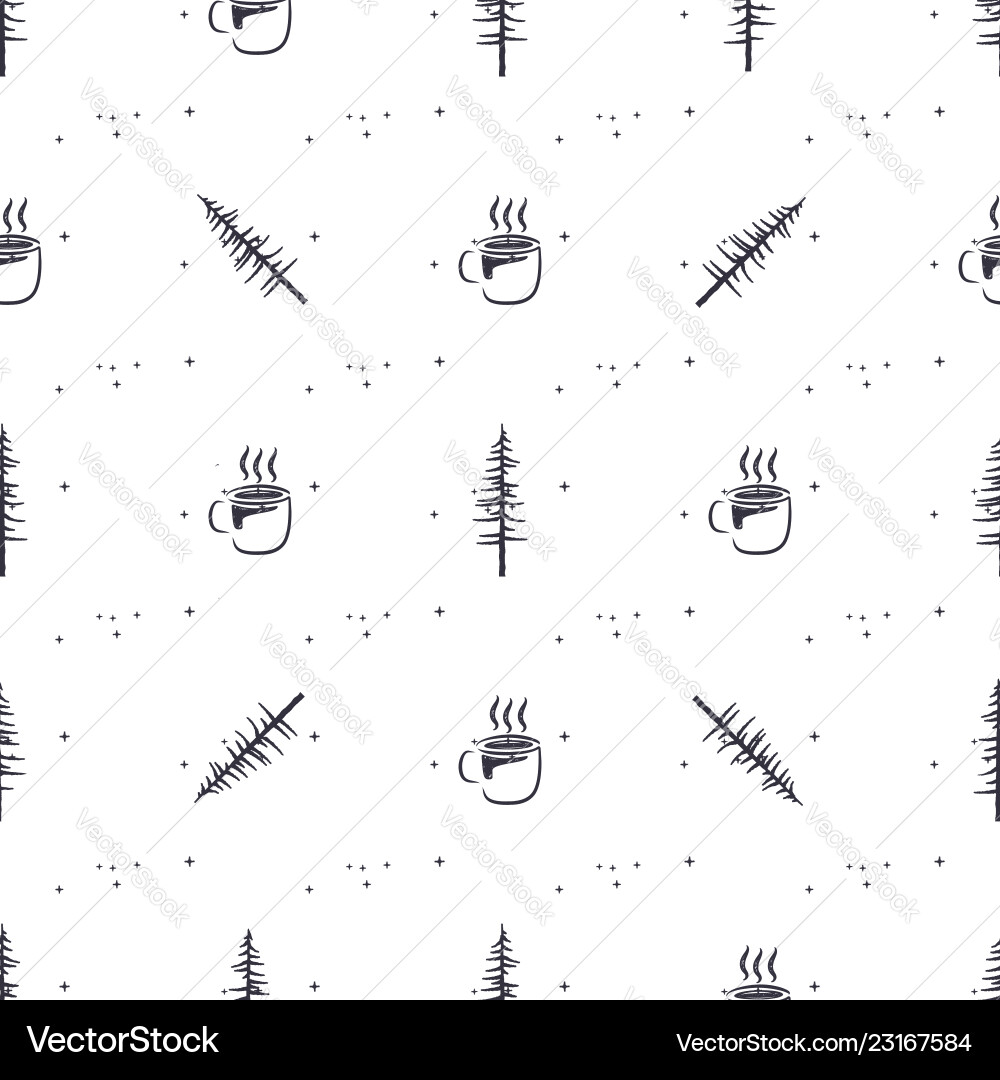 Forest Adventure Pattern vector image