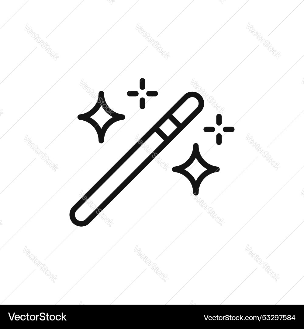 Magic wand icon set tool button Magic wand icon set tool button Vector Image