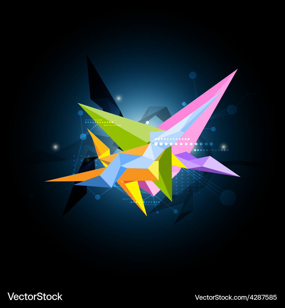 Abstract science shape design Vector Image