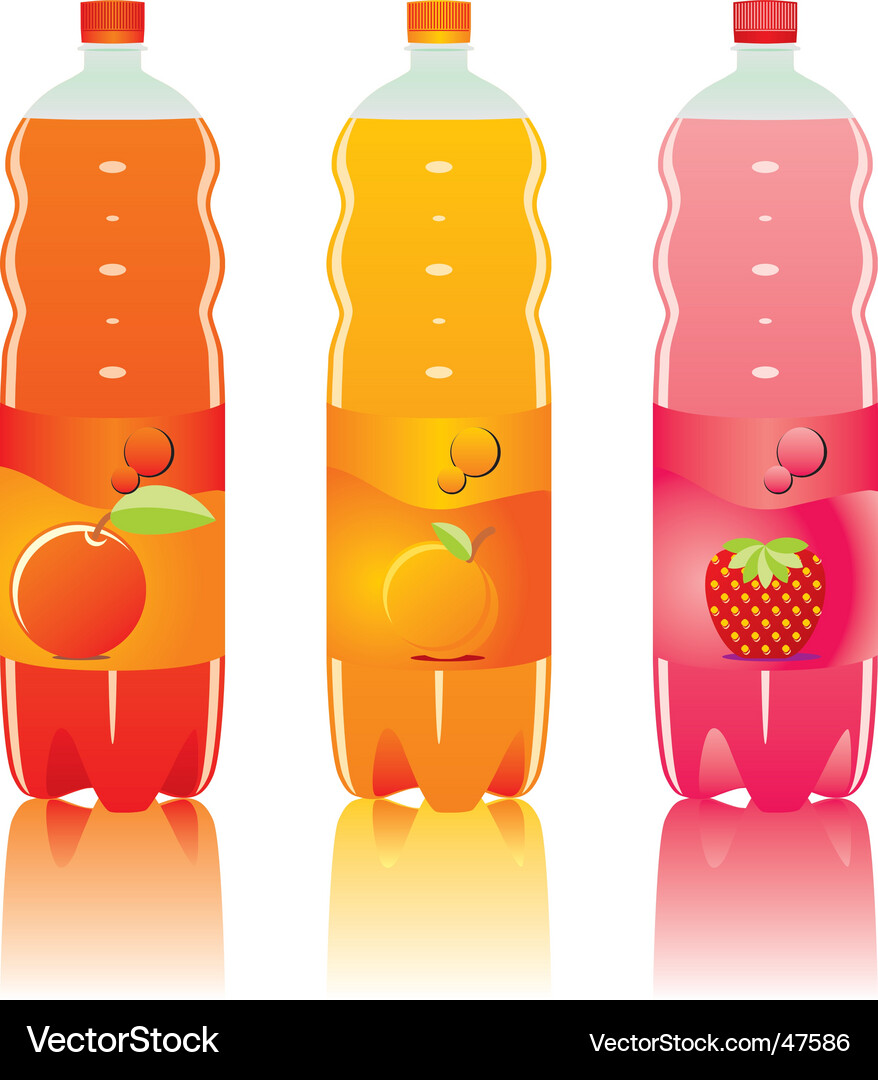 Drink bottles Vector Image