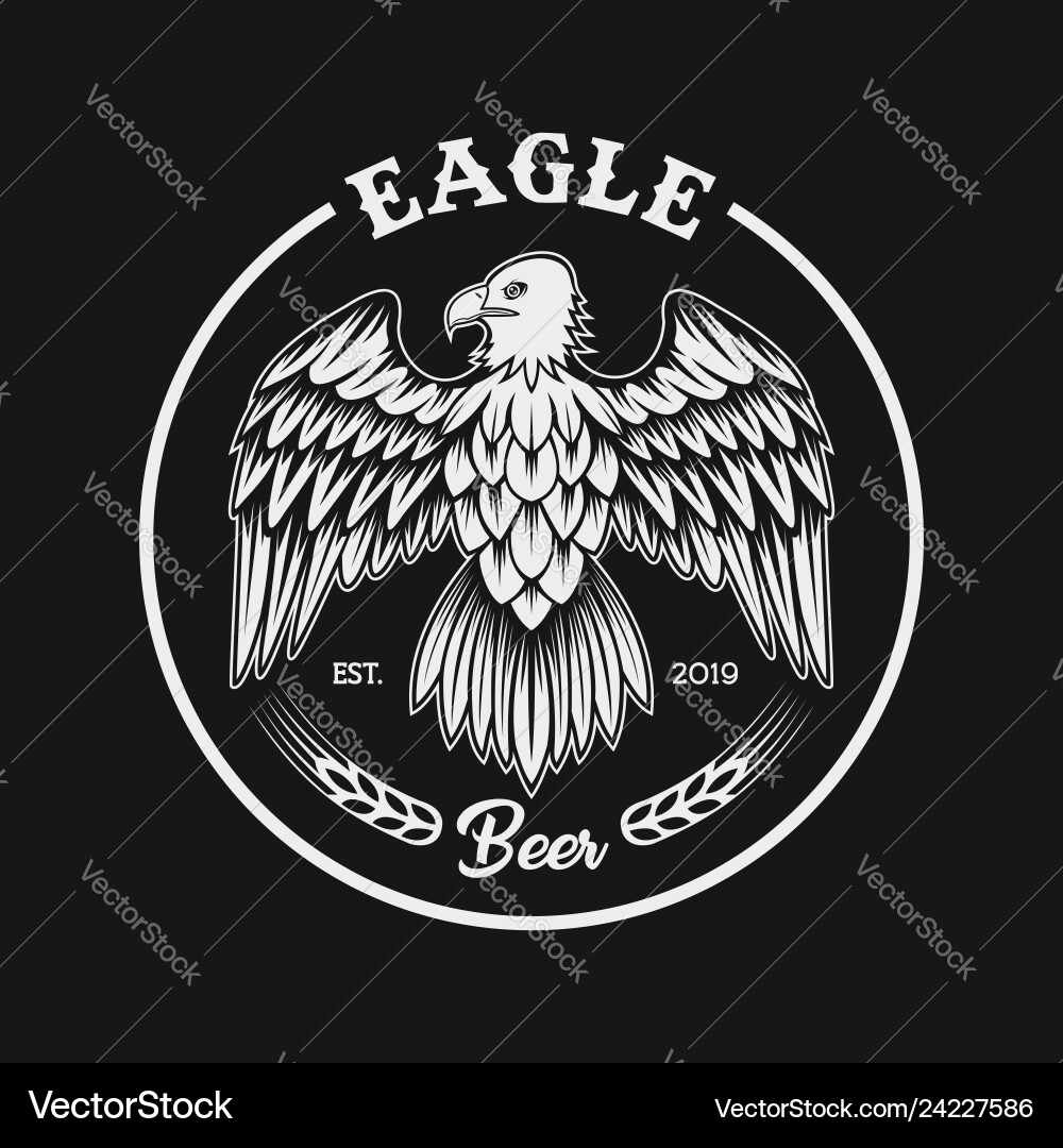 Eagle Hop Emblem vector image