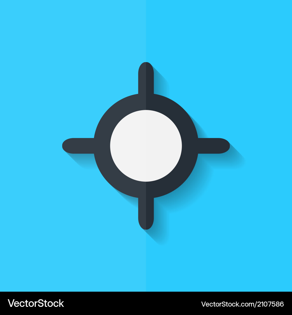 Pointer web icon flat design vector image